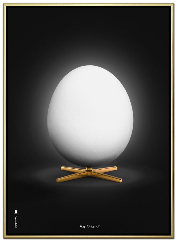 Brainchild – Lerretsbilde – Klassisk – Svart – Hvitt Egg