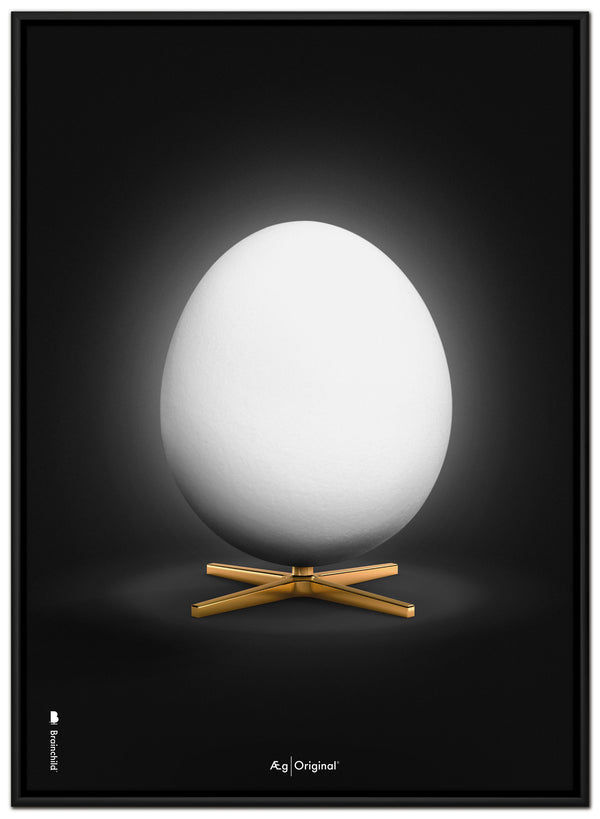 Brainchild – Lerretsbilde – Klassisk – Svart – Hvitt Egg