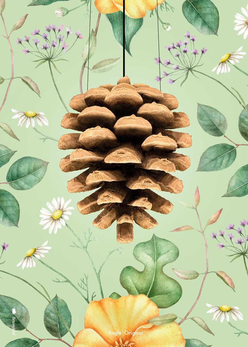 Brainchild – Plakat – Flora – Grønn – Kongle