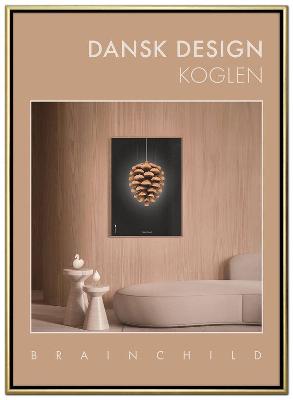 Brainchild – Lerretsbilde – Danish Design – Rom - Brun – Kongle