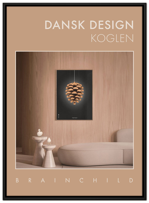 Brainchild – Lerretsbilde – Danish Design – Rom - Brun – Kongle