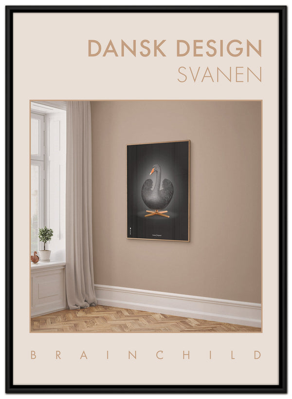 Brainchild – Lerretsbilde – Danish Design – Rom - Sandfarget – Svane