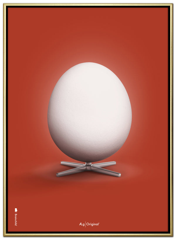 Brainchild – Lerretsbilde – Klassisk – Rød – Egg