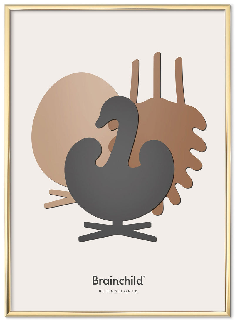 Brainchild plakat med Ægget, Koglen og Svanen