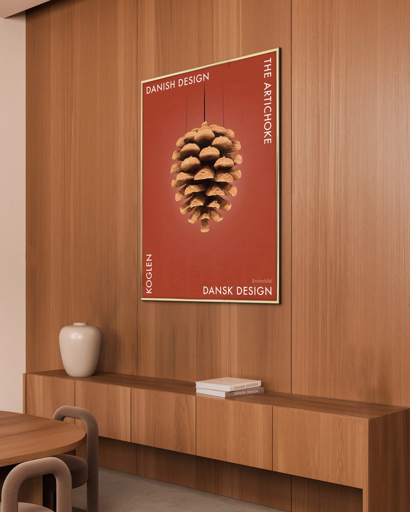 Brainchild – Plakat – Danish Design – Rød – Kongle
