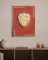 Brainchild – Plakat – Danish Design – Rød – Artisjokk