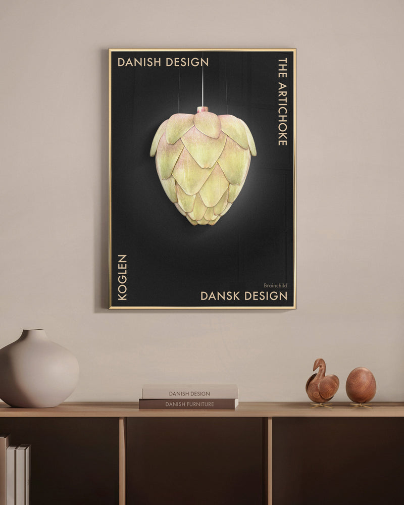 Brainchild – Plakat – Danish Design – Svart – Artisjokk