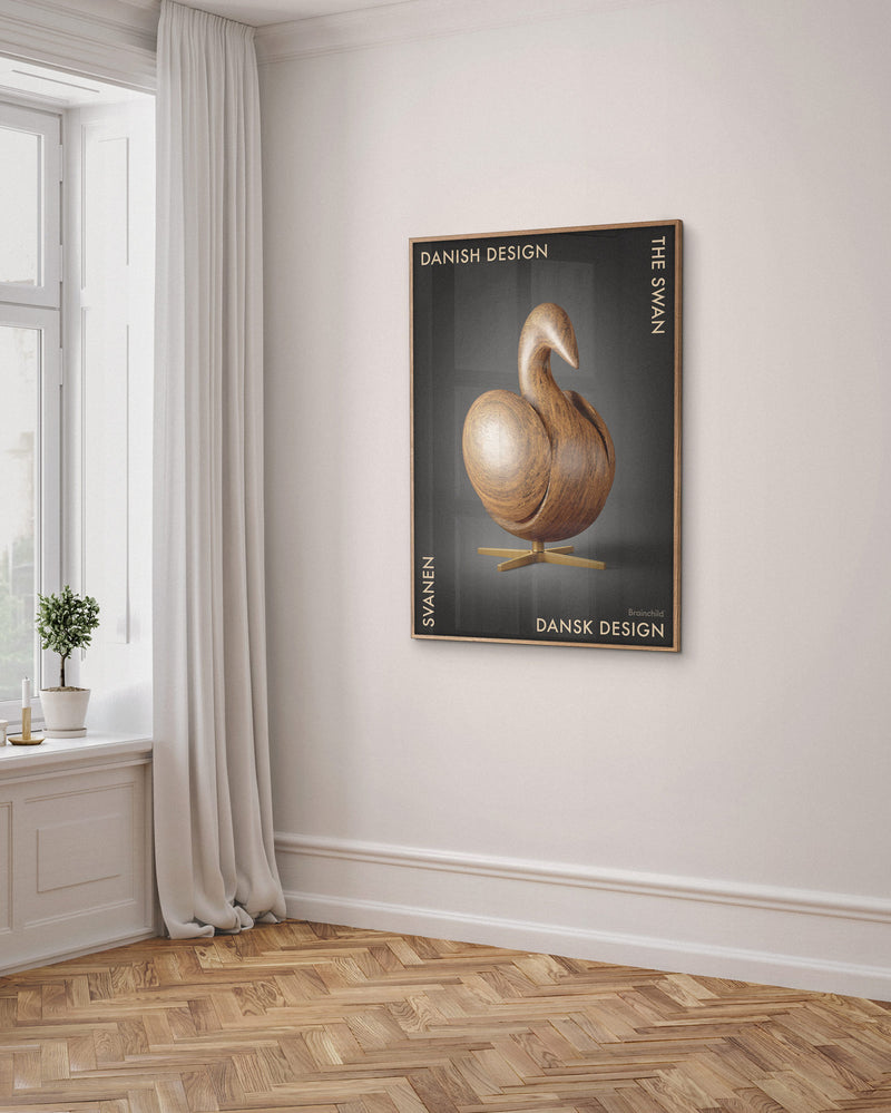 Brainchild – Plakat – Danish Design – Svart – Svane Figuren