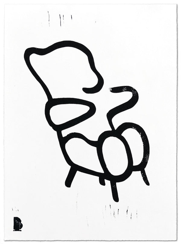 Brainchild – Plakat – Linoleumstrykk – Bamse