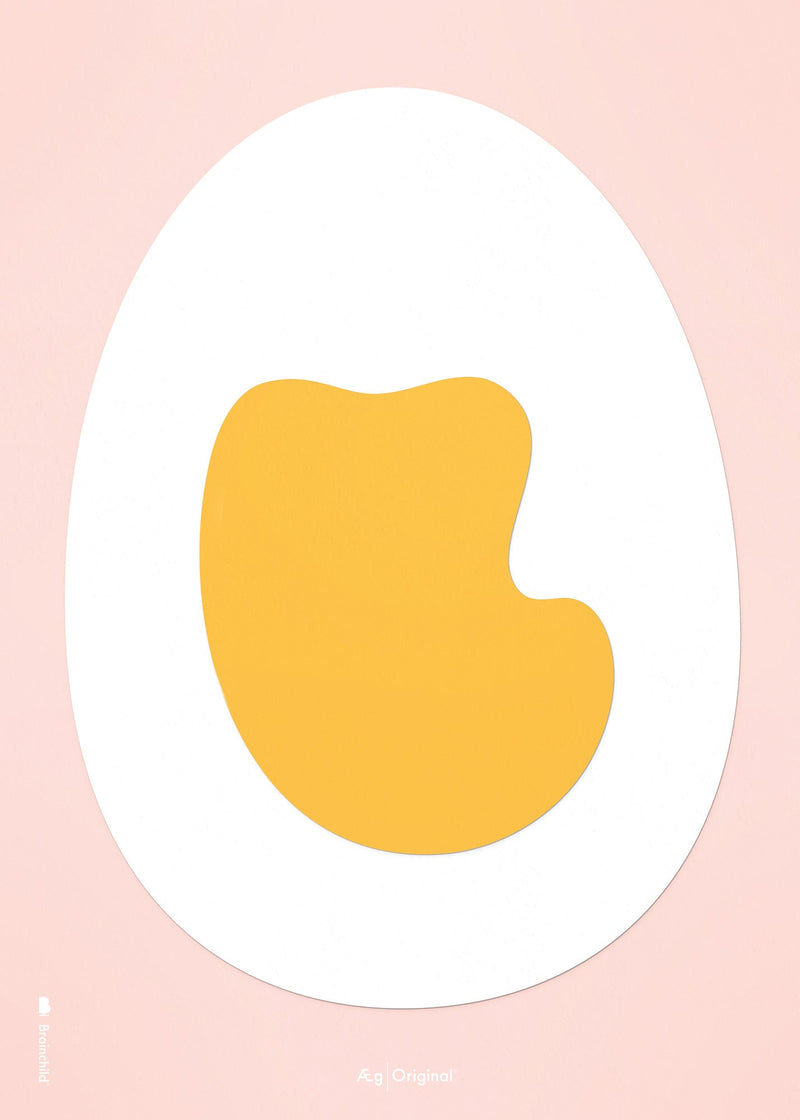 Brainchild – Plakat – Papirklipp – Rosa – Egg